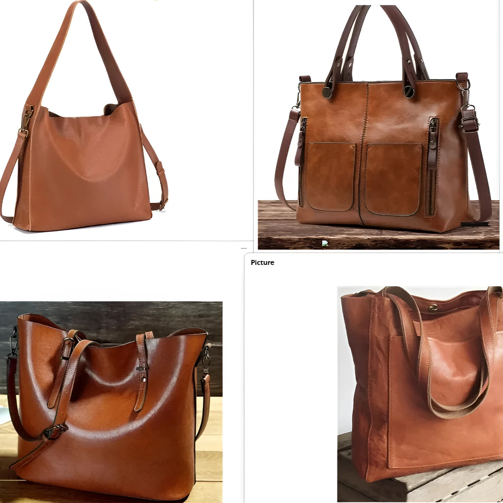 Black ladies shoulder bag with a long adjustable strap and a front zip closure.