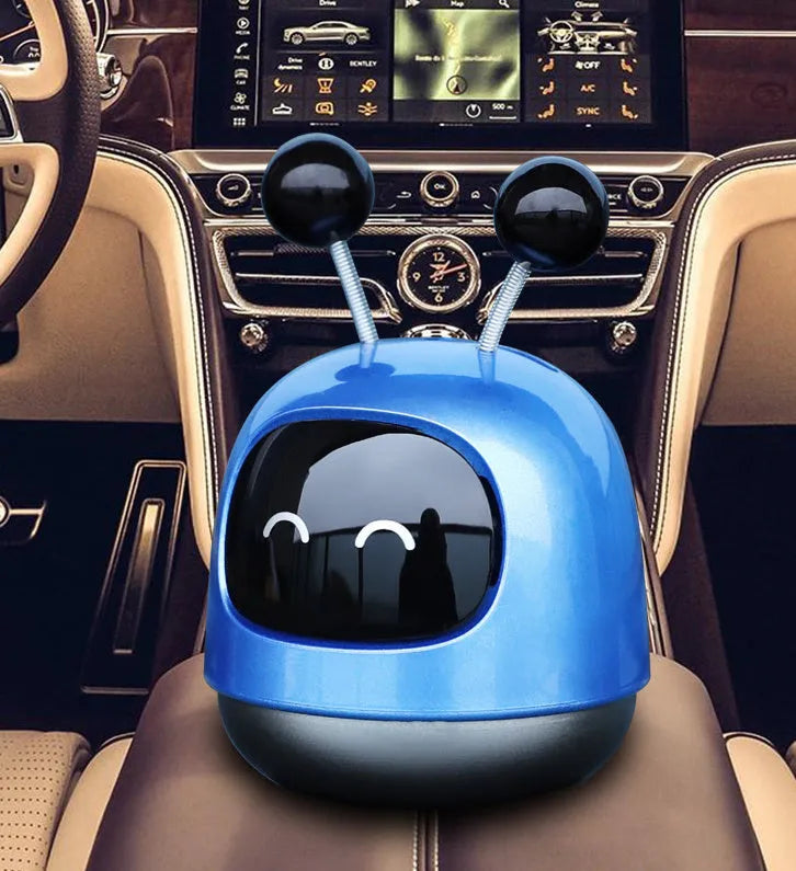 Robot car design car vent aromatherapy ornament with 40ml gel capacity