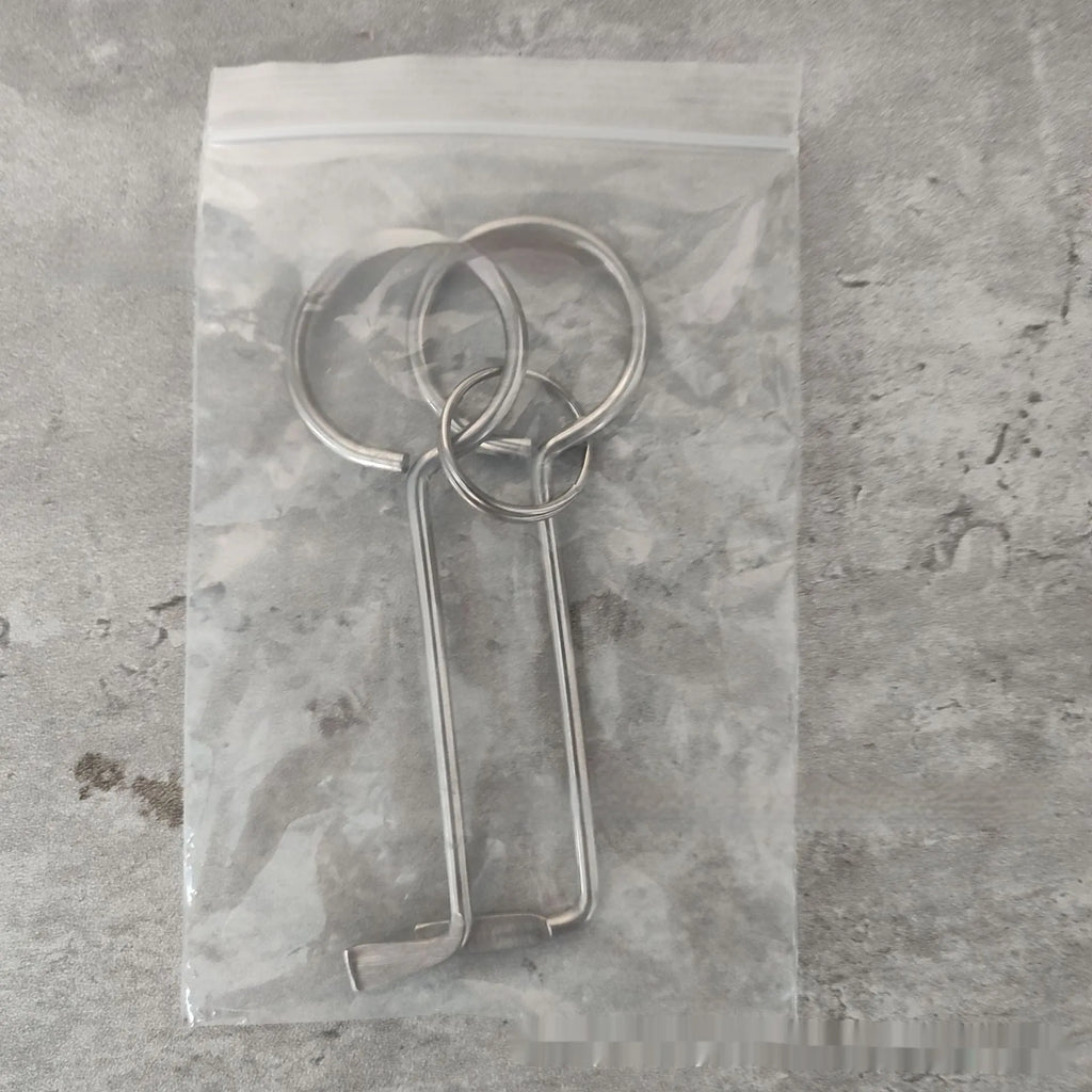 Two-piece portable alloy wrench tool set for household and DIY use