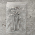 Two-piece portable alloy wrench tool set for household and DIY use