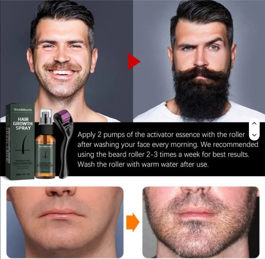 Men's beauty care suit with herbal tea moisturising cream and refreshing spray in one package