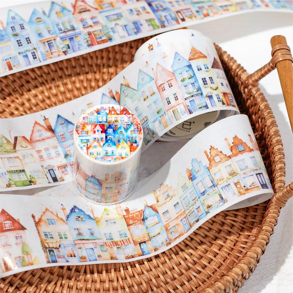 World Shape Series life landscaping journal stickers PET 2m roll 4 styles