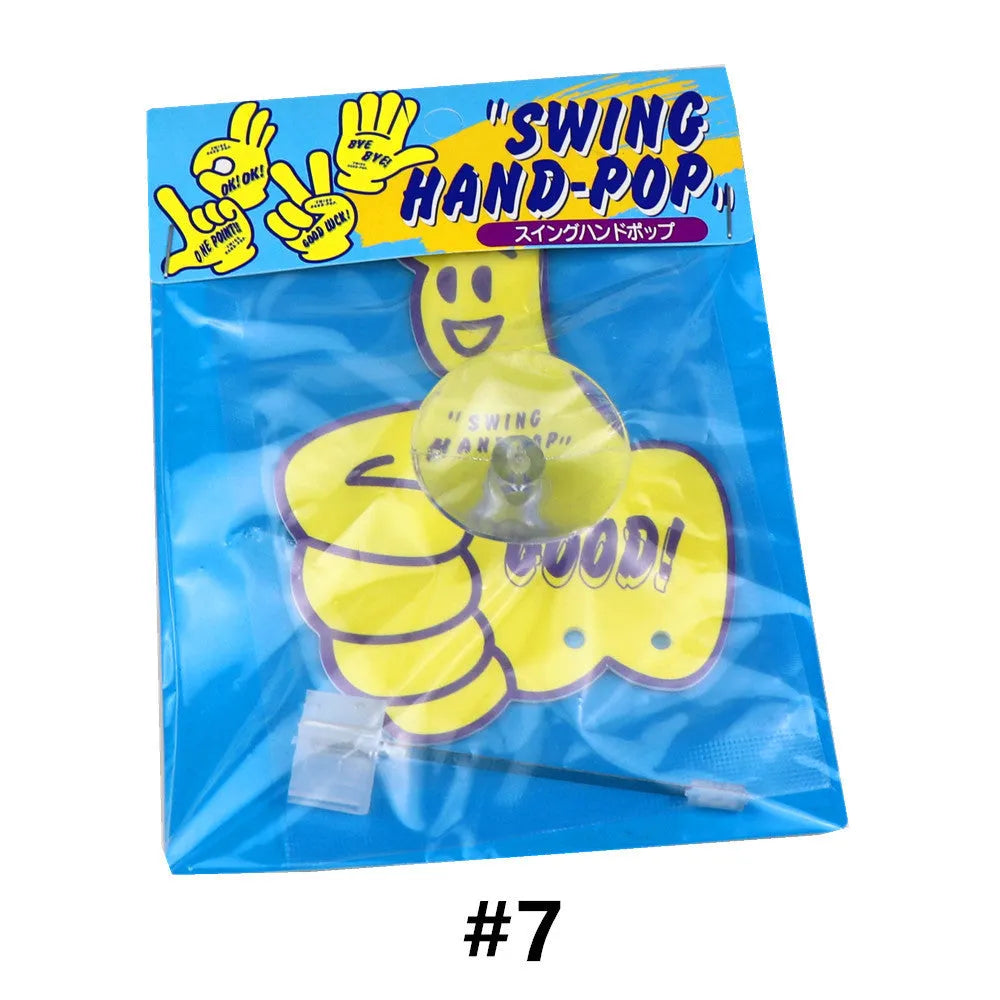 Cartoon character on a swing aromatherapy pendant with fixed bracket, in assorted colours.
