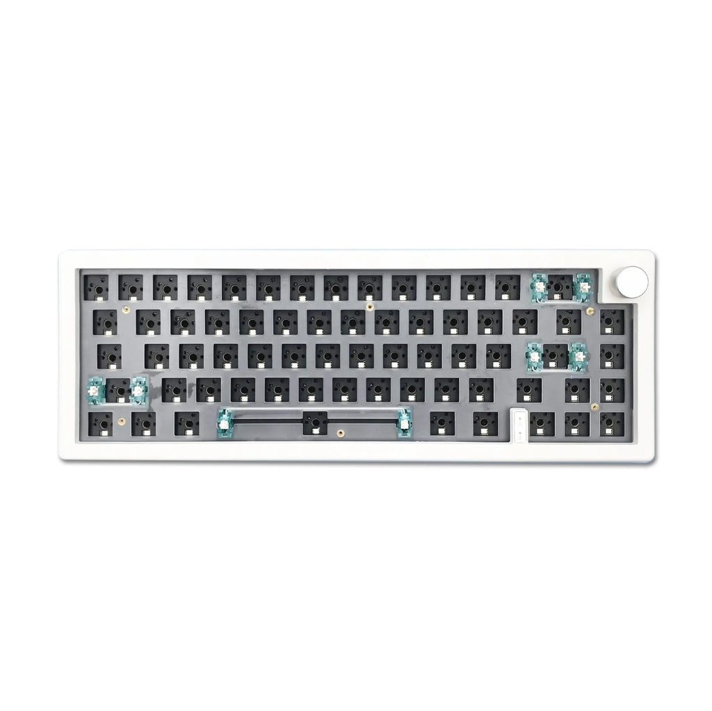 DIY hot-swappable RGB mechanical keyboard kit with 40cm width in multiple colour options