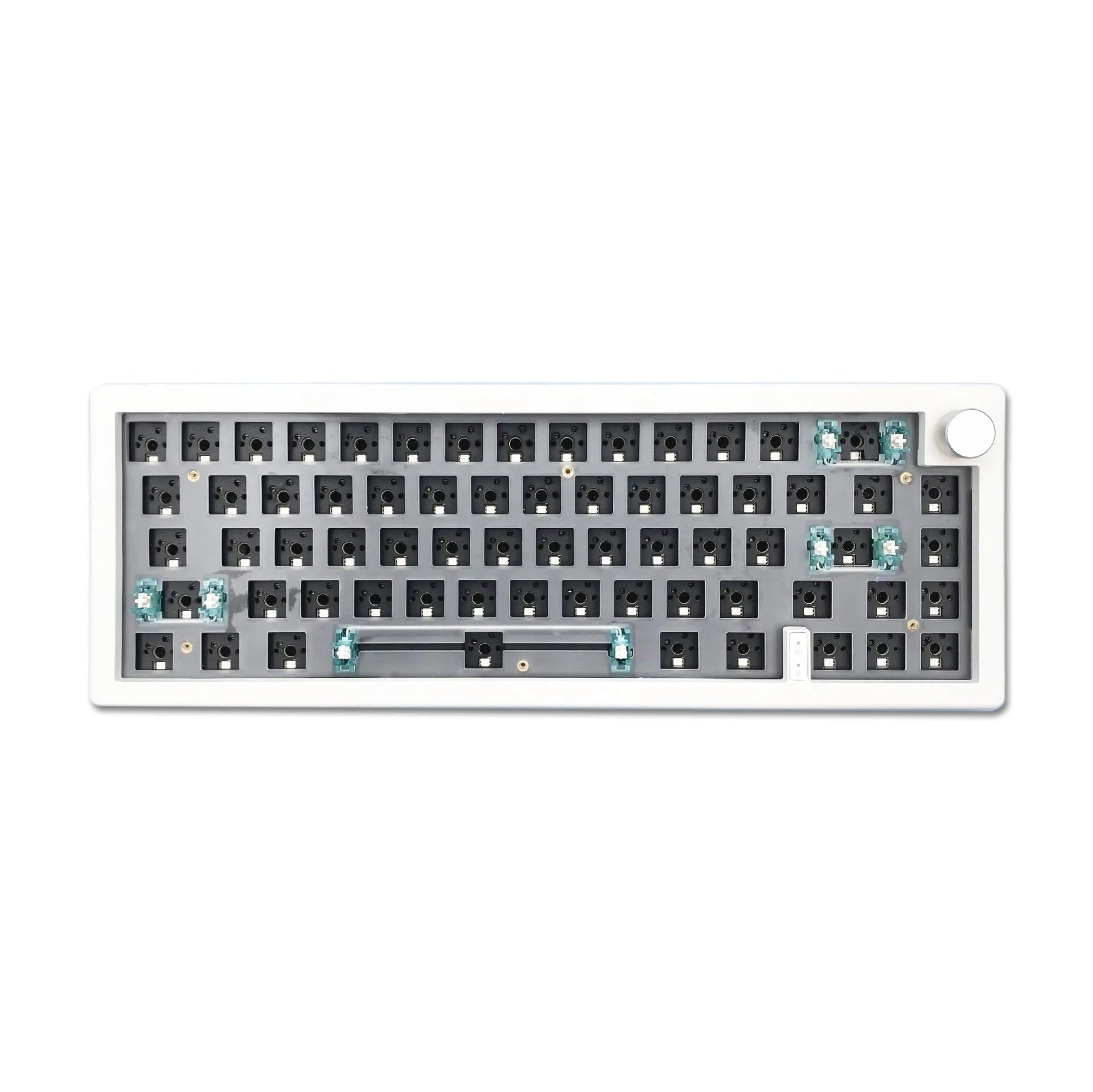 DIY hot-swappable RGB mechanical keyboard kit with 40cm width in multiple colour options