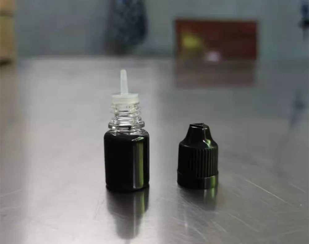 Black confidentiality seal ink in 5ml bottle for office privacy stamp applications