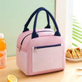 Aluminium foil thickening waterproof lunch insulation bag in blue colour