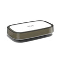 White 15W wireless fast charger with touch night lamp on a desk