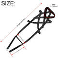Black cotton dog training lead, 110cm total length, traction belt style for training and walks