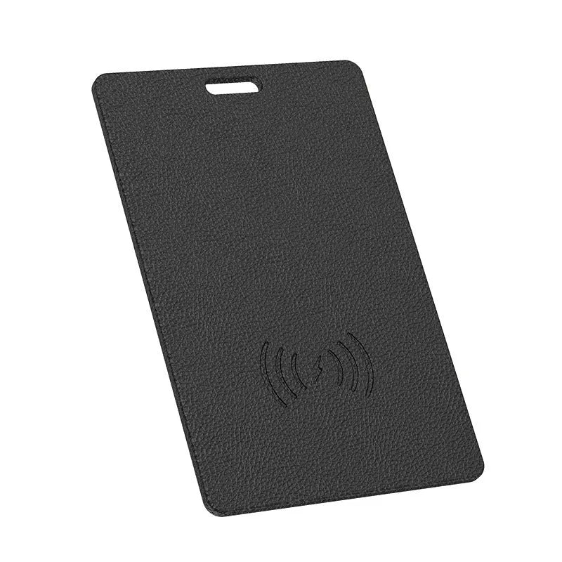 Wireless charger keychain tracker ABS material size 80x53x3.8mm black pink white for IOS