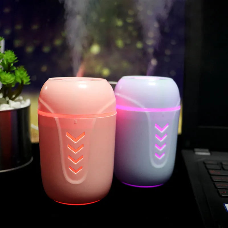 X3 portable car humidifier in columnar design with 200ml capacity tank