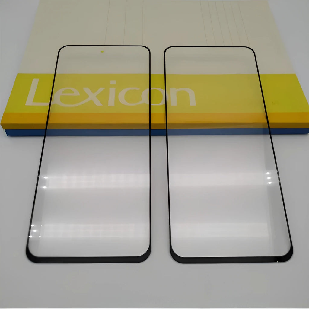 Black tempered glass screen film with silkscreen edge for Realme8 and Realme8 Pro phones
