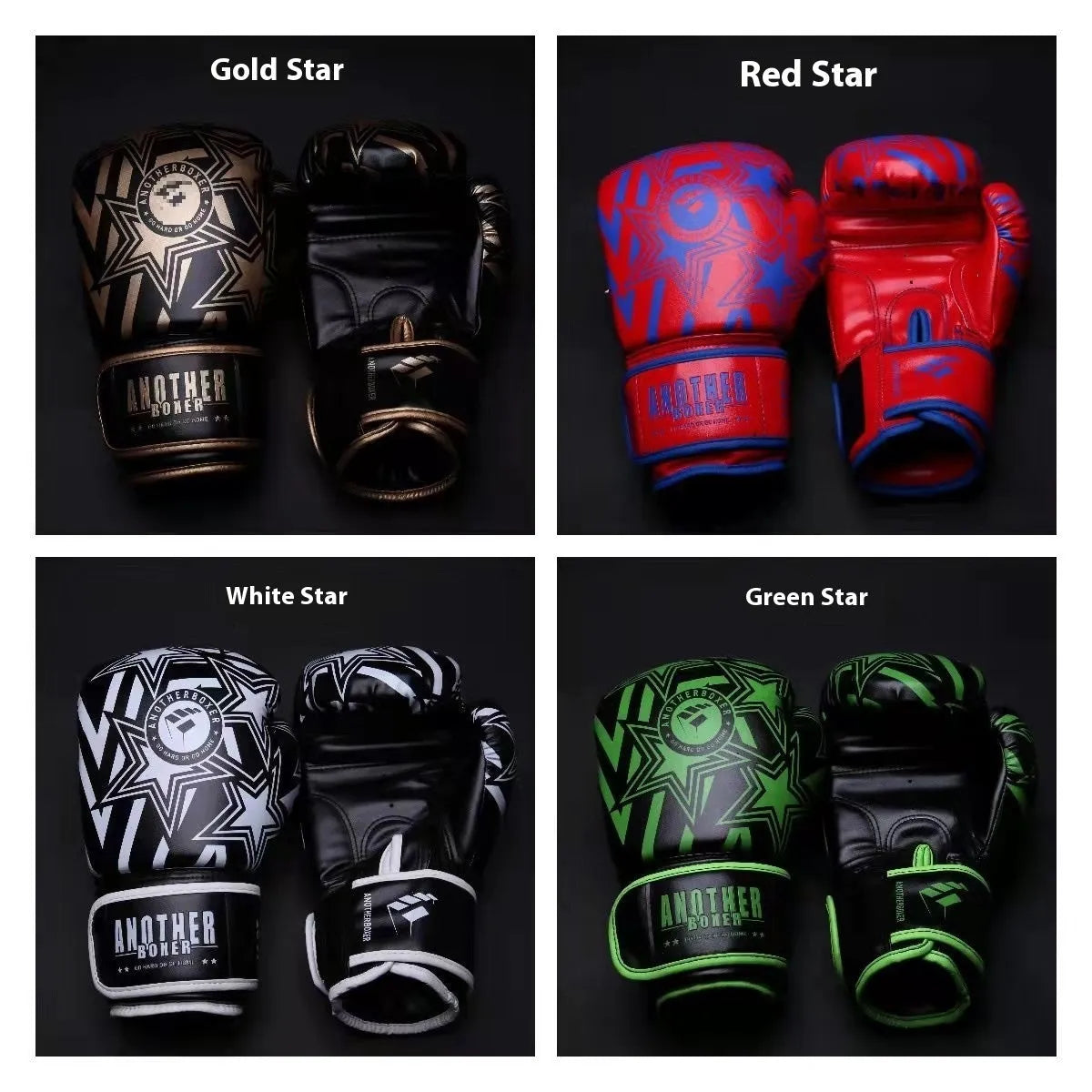 Professional gold children's boxing gloves in vertical style for Sanda training.