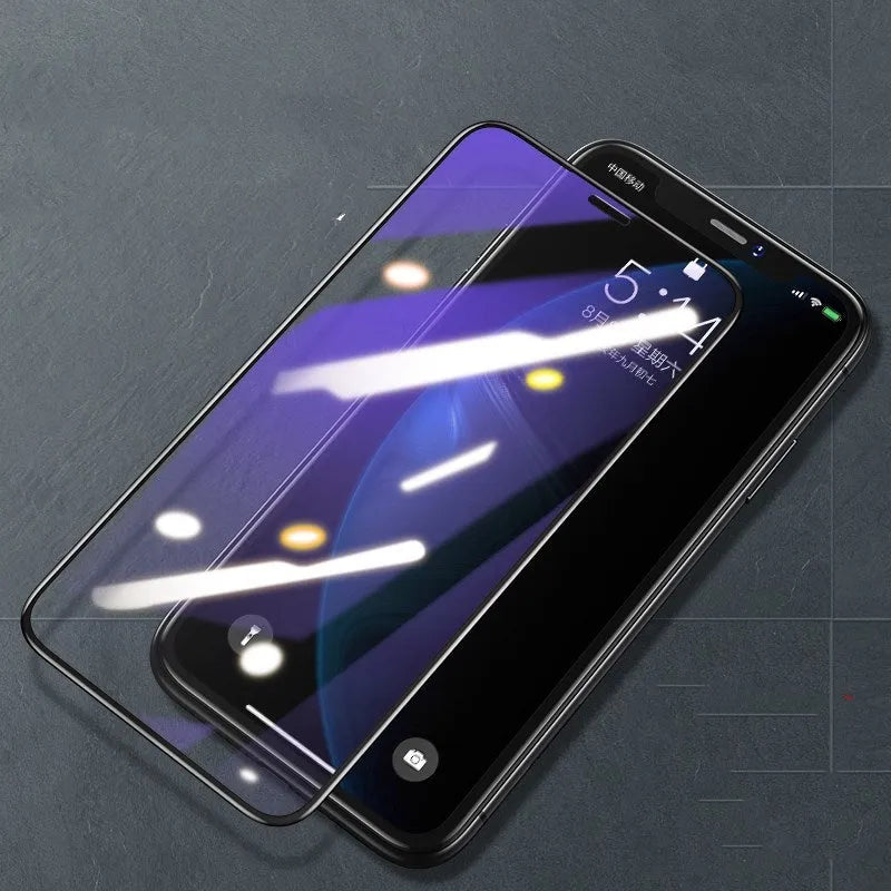 Tempered glass screen protector for Apple iPhone with anti-fingerprint and anti-drop features