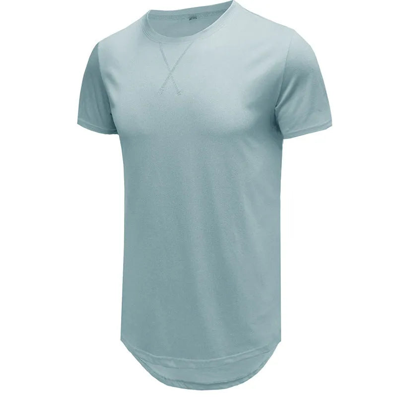 Men's slim fit cotton t-shirt in khaki colour, showing regular sleeve and pullover style