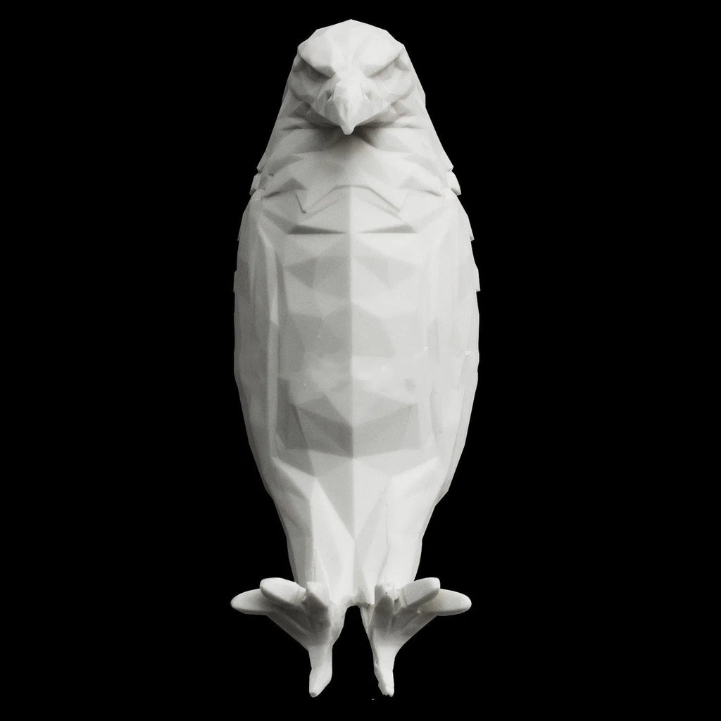 3D printed eagle animal wall lamp projecting decorative silhouette shadows