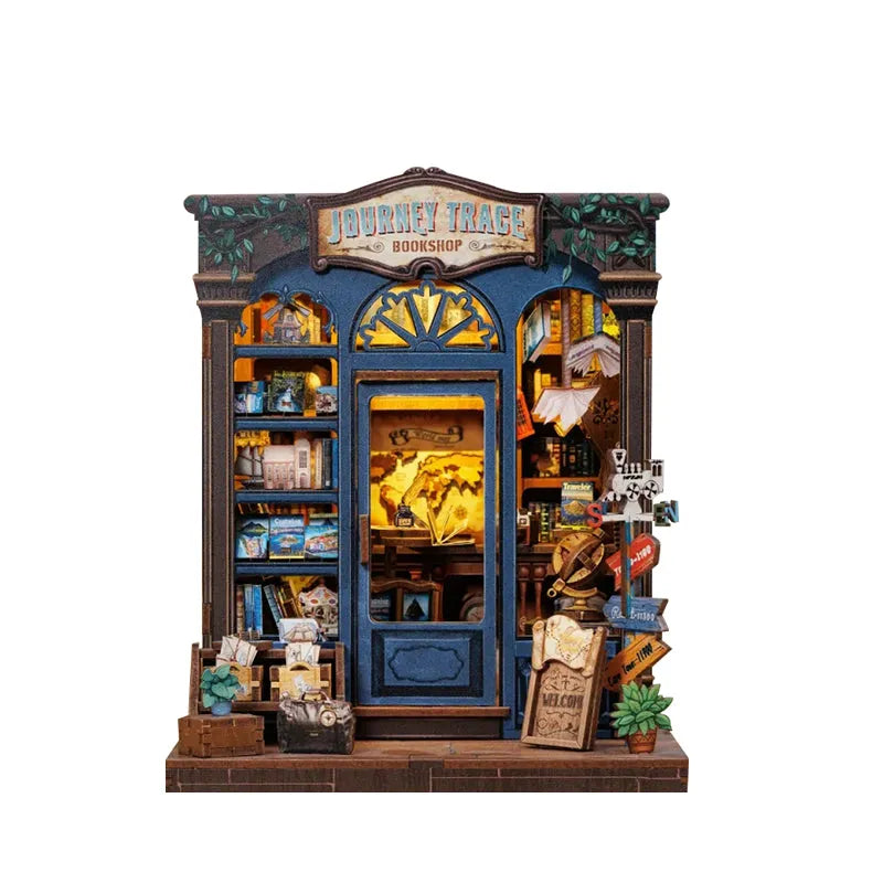 Wooden DIY mini toy house craft set finished size 16 x 15.5 x 18 cm style CWGC204