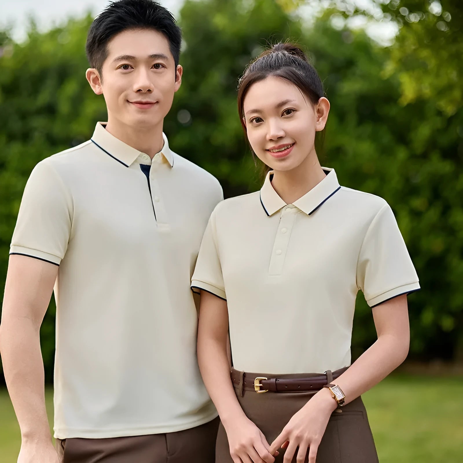 Women's short sleeve overalls with lapel collar in solid colour viscose fabric