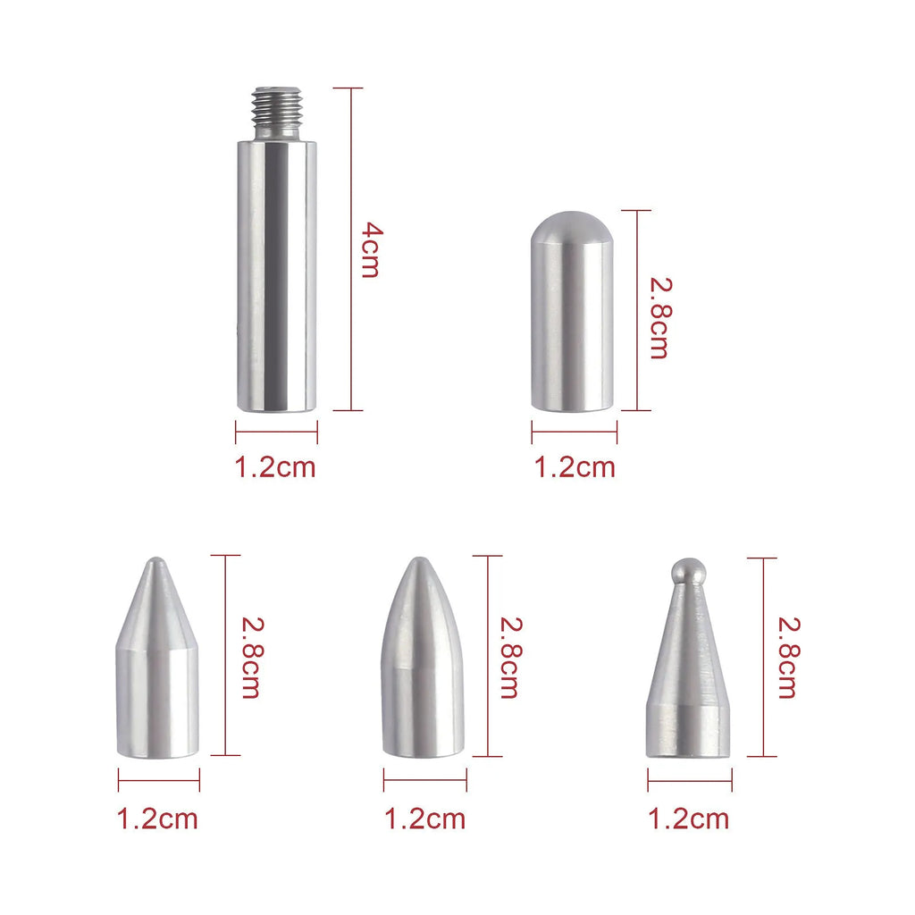 Three alloy steel car dent repair tools: hooks and a crowbar for vehicle panel restoration.