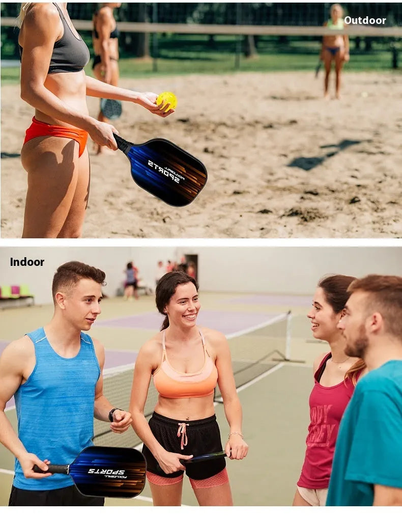 Fibreglass table tennis racket for outdoor sports with CZXPK00561 specification
