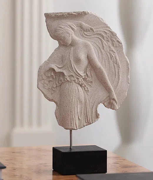 Wine Goddess decorative resin sculpture ornament in modern European style.