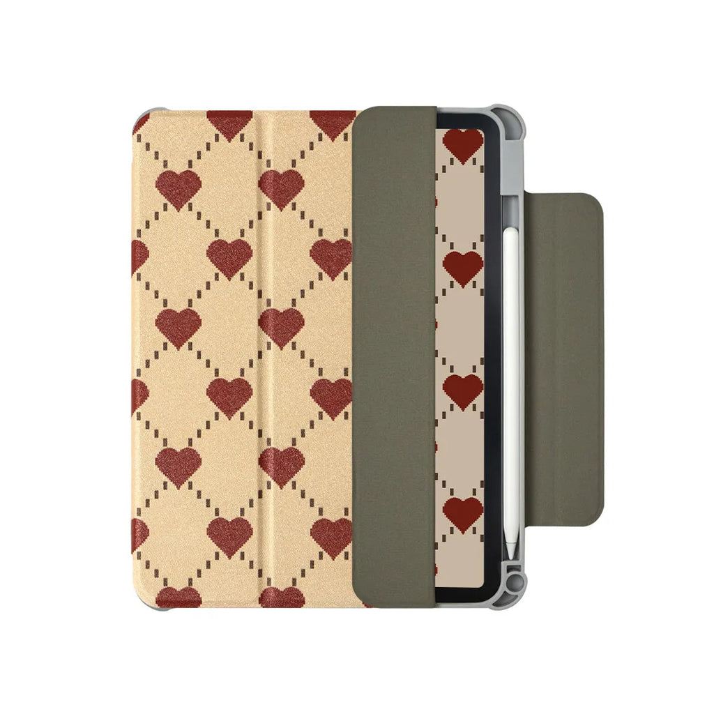 Double-sided magnetic suction flat plate shell case for 10.9-inch iPad Air tablet.
