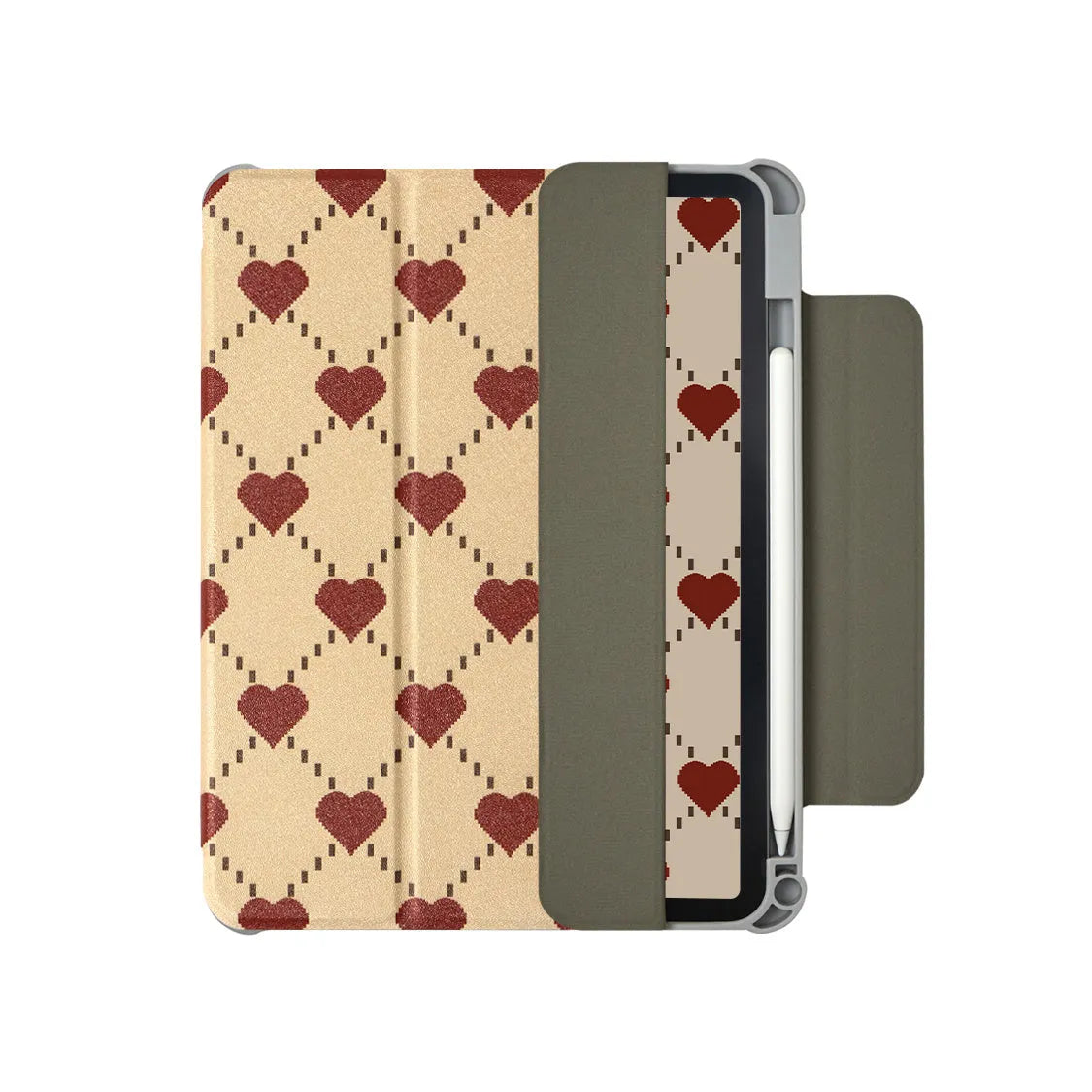 Double-sided magnetic suction flat plate shell case for 10.9-inch iPad Air tablet.
