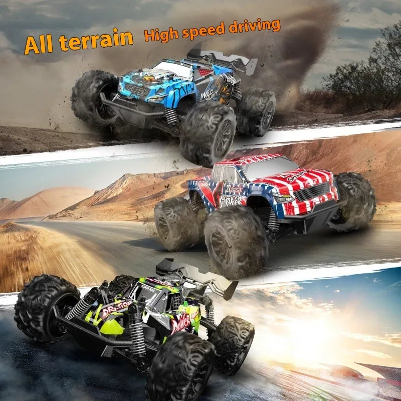 1:20 scale remote control off-road drift car with PVC shell, four-wheel suspension, green blue or US Team colour