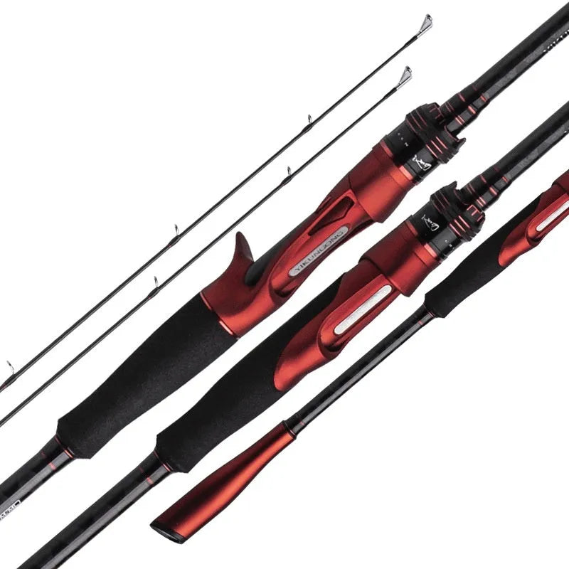 Carbon ultralight fishing rod with choice of straight or pikestaff handle in 2.1m or 2.4m lengths.