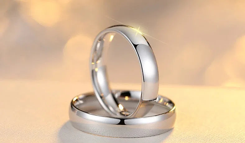 925 sterling silver ring with cow pattern design in silver colour for men couples
