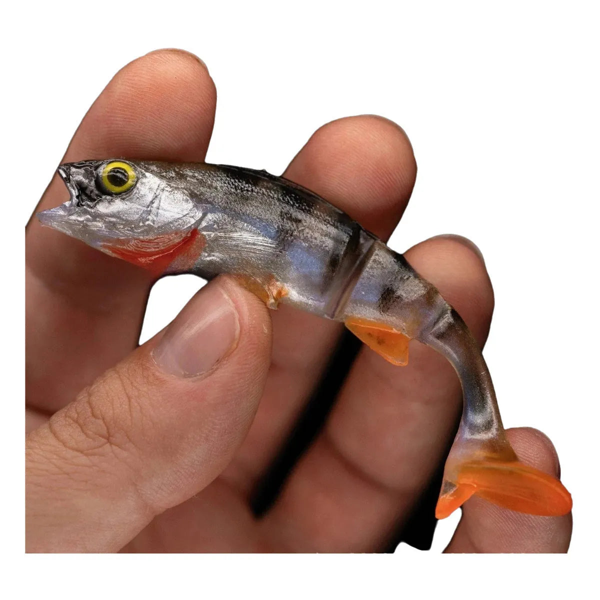Fish T Tail Catfish Scissors soft fishing lure with realistic fish design and flexible tail