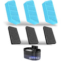 Cat pet water dispenser filter element in carbon fiber with folding design and sponge for 2.2L fountain