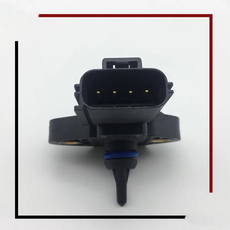 Black intake pressure sensor for Ford and Lincoln vehicles.