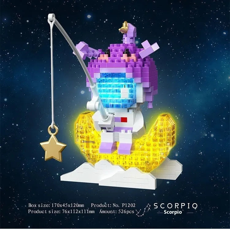 Fishing XINGX astronaut spaceman doll building blocks with light, 508-551 small diamond particles, colour box