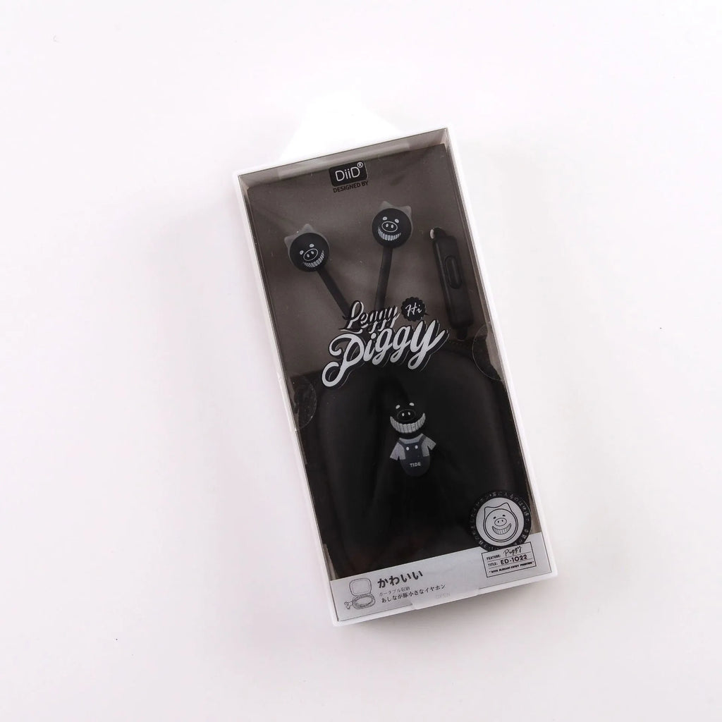 Wired in-ear headphones with 3.5mm round plug in white and black colour options