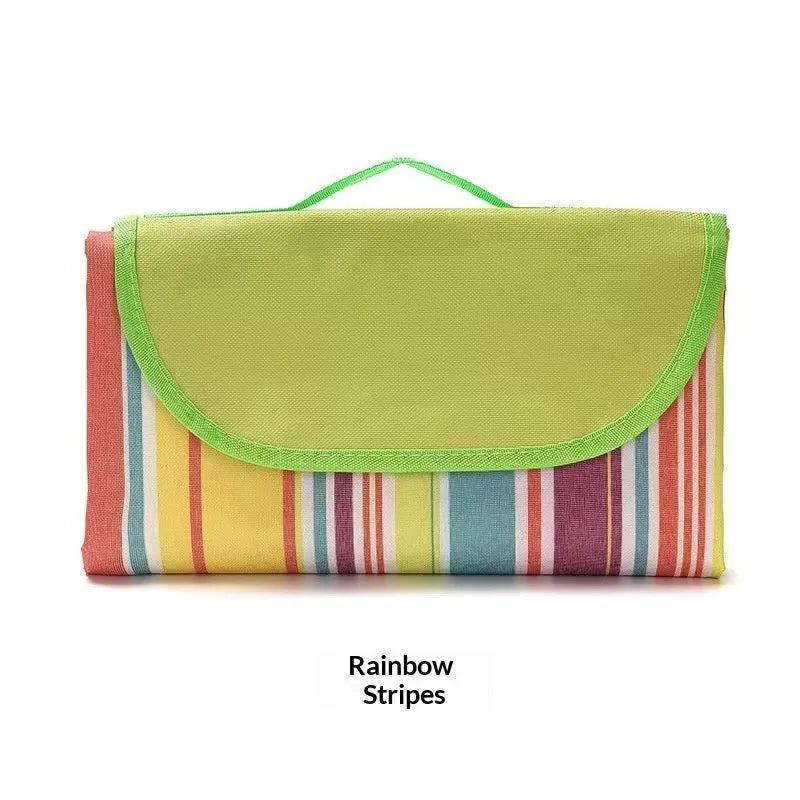 600D Oxford cloth picnic mat foldable outdoor camping blanket in seven colourways and sizes 100x150cm to 200x200cm