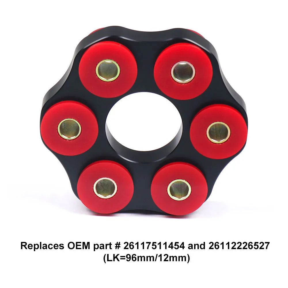 Red polyurethane aluminium drive shaft connecting bracket for BMW E46 E36 E30 vehicles