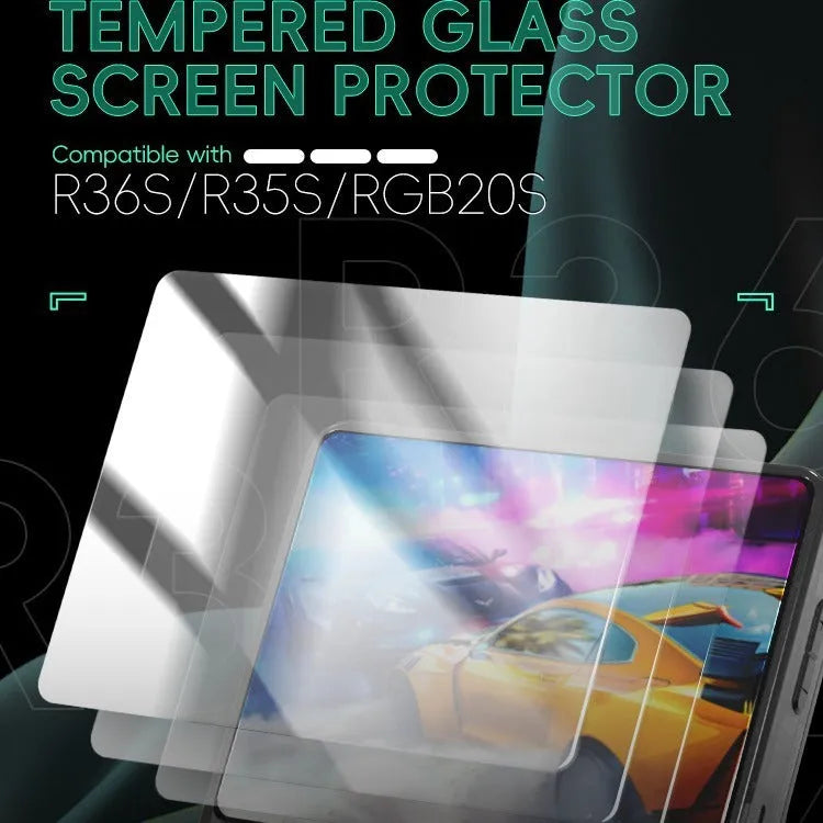 Tempered film for R36S R35S RGB20S 3.5 inch handheld game console screen protector