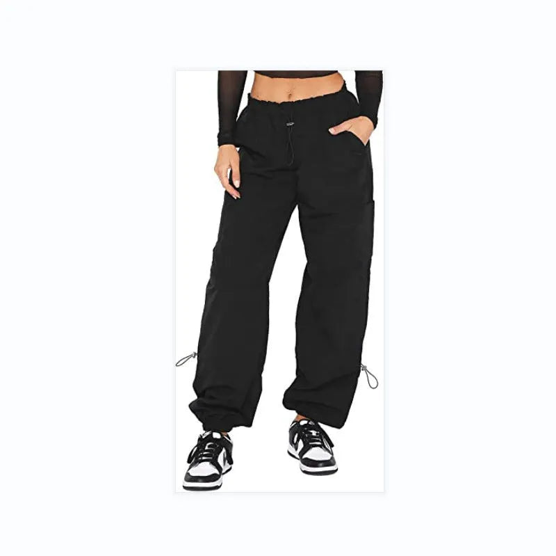 Straight-leg cargo casual pants with multiple pockets in various colour options