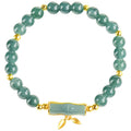 S925 sterling silver women's bracelet with blue round beads and high-rise modelling