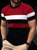 Men's loose fit polyester t-shirt in grey colour with short sleeves