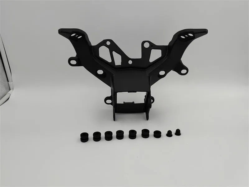 BMW S1000RR motorcycle headlight bracket in black aluminium alloy for 2009-2018 models