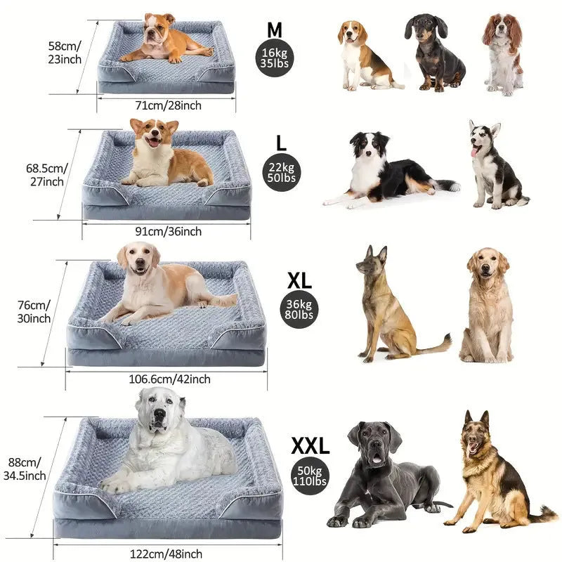 Waterproof removable cover dog kennel in light grey, shown in a large size for big breed dogs.
