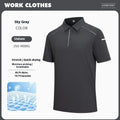 Man's solid colour polo shirt with short sleeves and a side slit, shown in a classic black colour.
