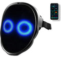 Avengers LED luminous face mask with electronic display showing gesture control sensor