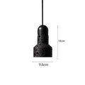 Industrial style iron bar chandelier light fixture with adjustable height