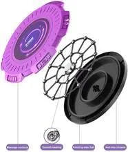 Twisting disc home fitness magnetic therapy in Meteor Purple with tension band option