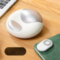 White smart electric hand massager with heat and pulse for hand fatigue relief