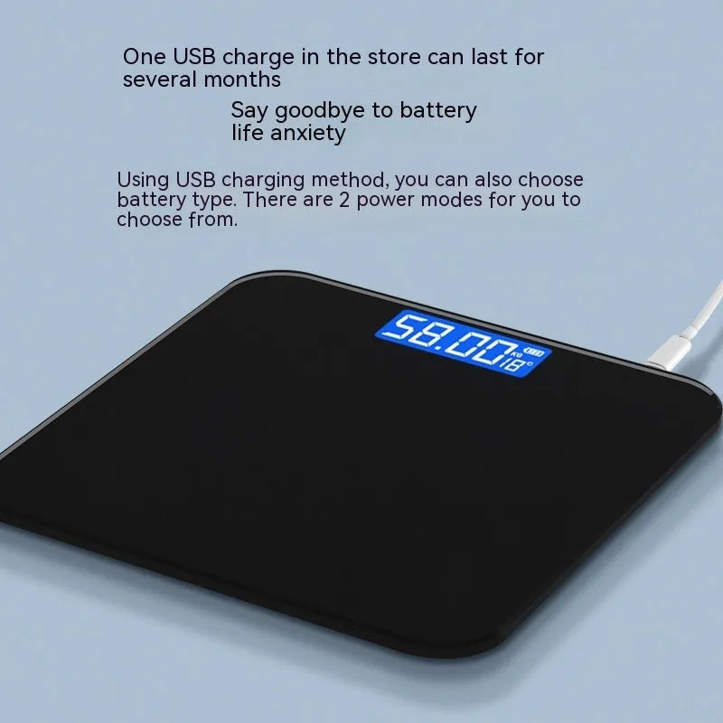 Electronic bathroom scales in cross pattern design with digital display