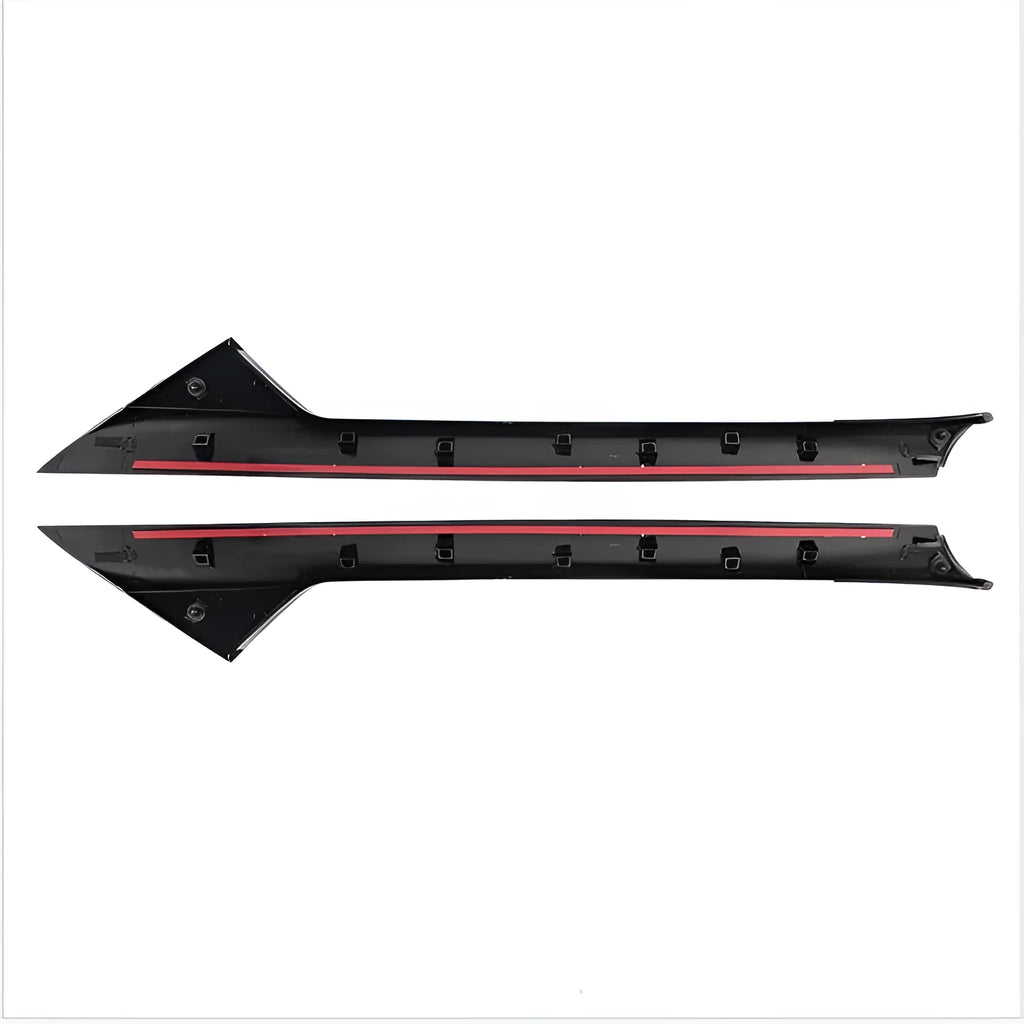 Black Ford front windshield trim panel set for BB5Z-7803144-AA or BB5Z-7803145-AA replacement